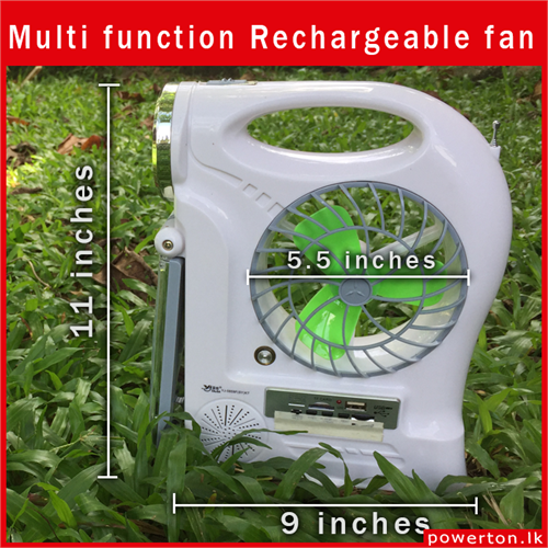 10 hours Working multi function rechargeable fan. Category: Fan