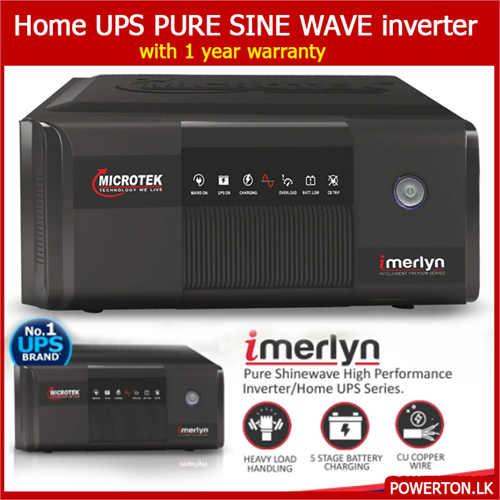 iMerlyn Pure Sinewave UPS Microtek SW1250 (orange box) Category: Inverter