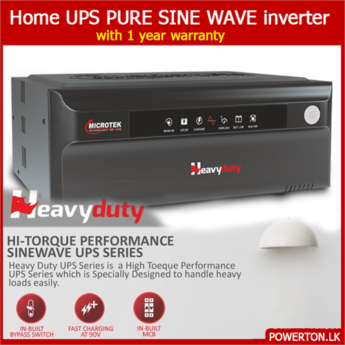 Microtek Heavy Duty Pure Sinewave UPS Model 2350 (24V) SW Category: Inverter