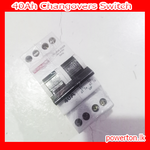 40Ah Changover Switch Category: Changeover