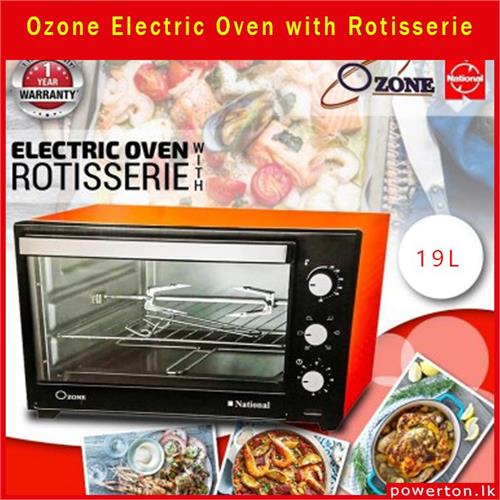 Ozone National Electric Oven with Rotisserie - 19 Liters 1kg Category: Cooker