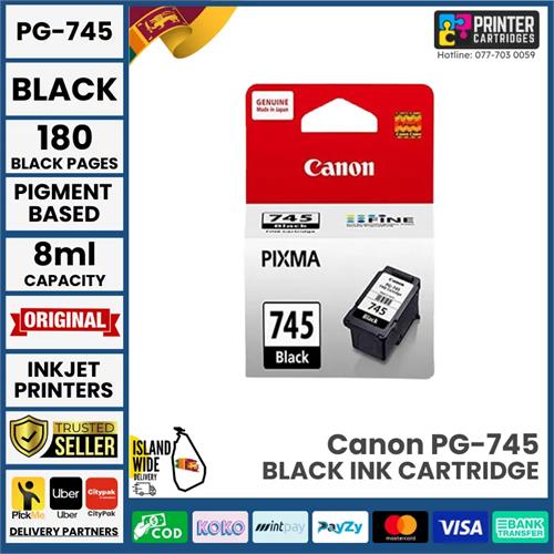 Canon PG 745 PG745 PG-745 Original Ink Cartridge