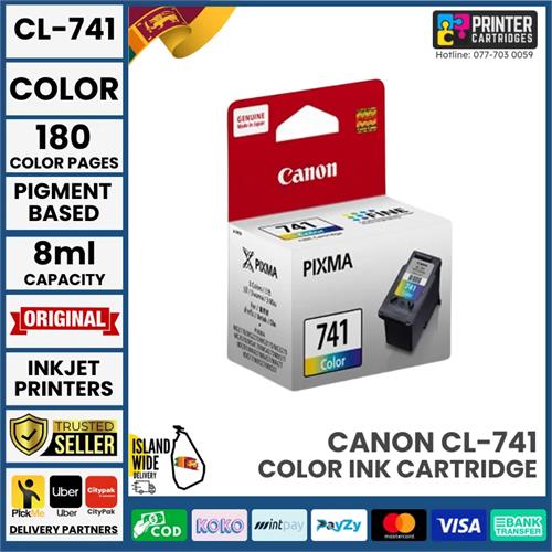 Canon CL 741 CL741 CL-741 Original Color Ink Cartridge