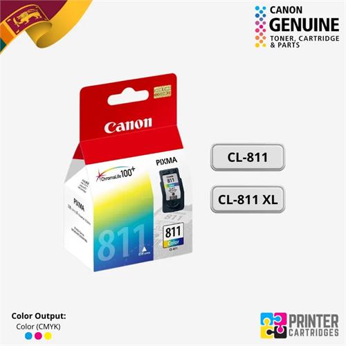 Canon CL-811, CL-811XL Color Original Ink Cartridges Sri Lanka
