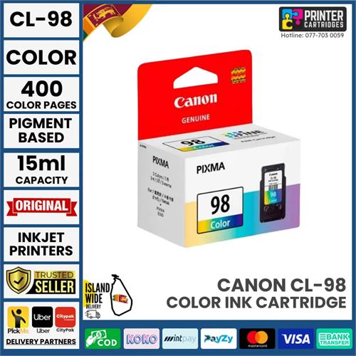 Canon CL 98 CL98 CL-98 Original Color Ink Cartridge