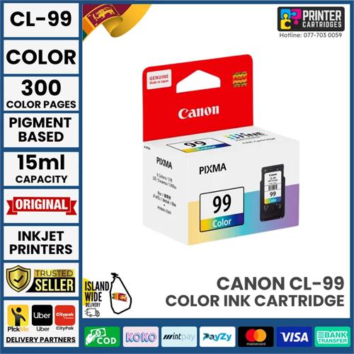 Canon CL 99 CL99 CL-99 Original Color Ink Cartridge