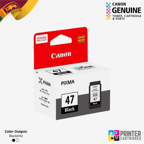 Canon PG47 Black Ink Cartridge PC575A Sri Lanka