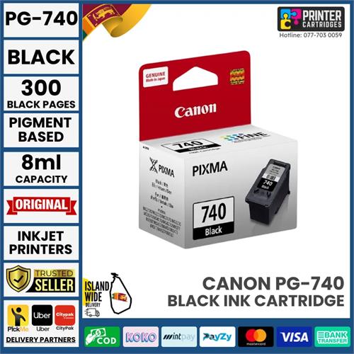 Canon PG 740 PG740 PG-740 Original Black Ink Cartridge