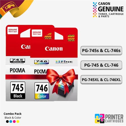 Canon PG-745 & CL-746 Cartridges Combo Packs PC597A