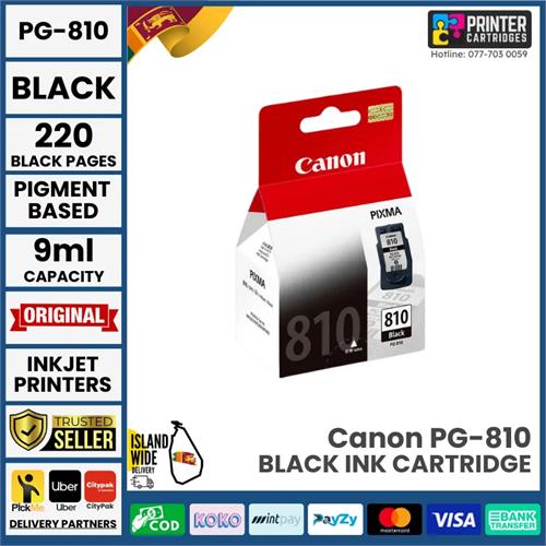 Canon PG 810, PG810 PG-810 Original Ink Cartridges