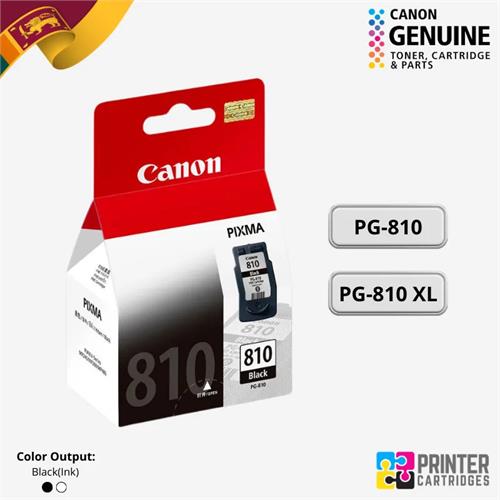 Canon PG-810, PG-810XL Black Original Ink Cartridges Sri Lanka