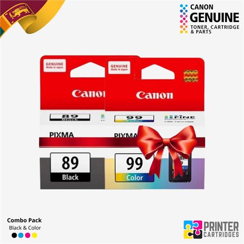 Canon PG89 Black & CL99 Color Ink Cartridges Combo PC585A