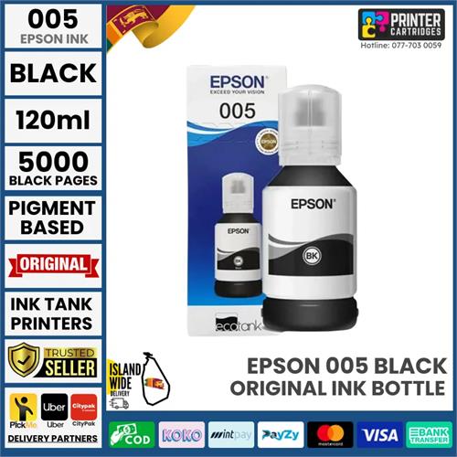 Epson 005 Black Original Ink Bottle Genuine Ink