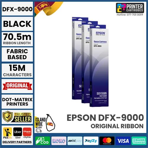 Epson DFX-9000 Ribbon For DFX9000 Dot Matrix Genuine
