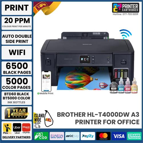 Brother HL-T4000DW A3 Ink tank Wi-Fi Duplex Printer (PC561A)