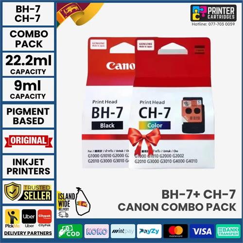 Canon BH-7 & CH-7 Printer Heads Combo Pack PC628A