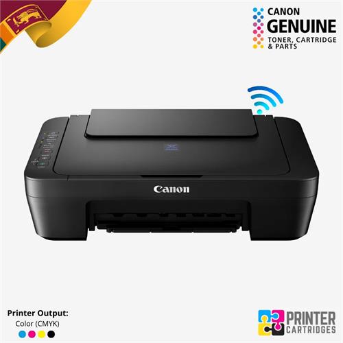 Canon E470 Inkjet Printer (PC568A) Wireless Print-Scan-Copy