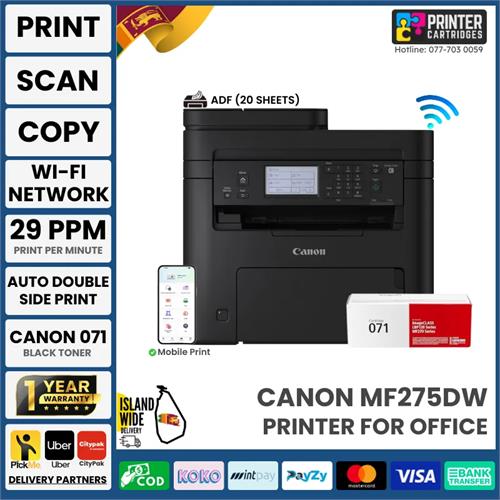 Canon imageCLASS MF275dw 4-in-1 Wireless Laser Printer