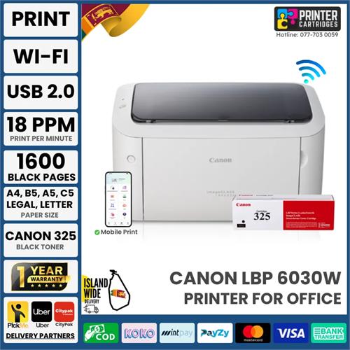 Canon LBP 6030W ImageClass Wireless Laser Printer