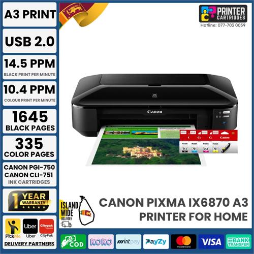 Canon PIXMA IX6770 A3 Printer (PC565A) Print Only