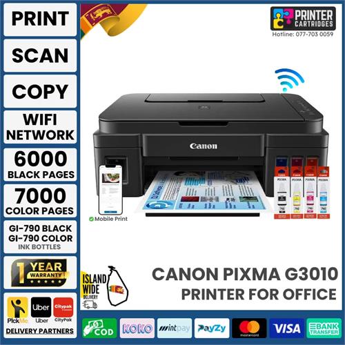 Canon PIXMA MegaTank G3010 All-in-One WiFi Ink Tank Printer
