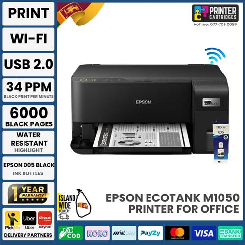 Epson Eco-Tank M1050 Ink Tank Printer (C11CL01502) Best Price