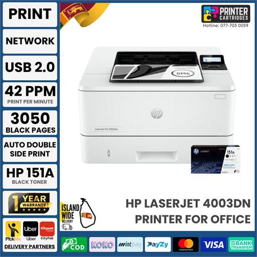 HP 4003dn LaserJet Pro Auto Duplex Printer (2Z609A)