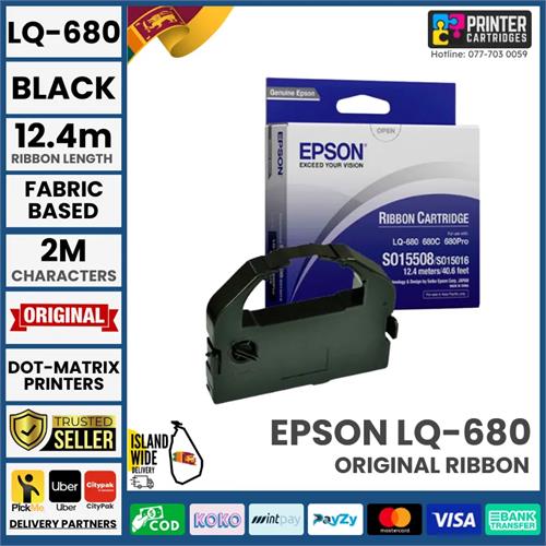 Epson LQ-680 Ribbon For LQ670, LQ680 Dot Matrix Genuine