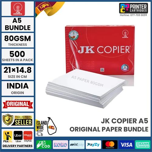 JK Copier 80gsm A5 Bundle 500 Sheets PC237N Photocopy