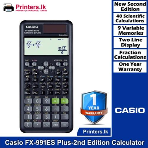 Casio FX-991ES Plus-2nd Edition Scientific Calculator