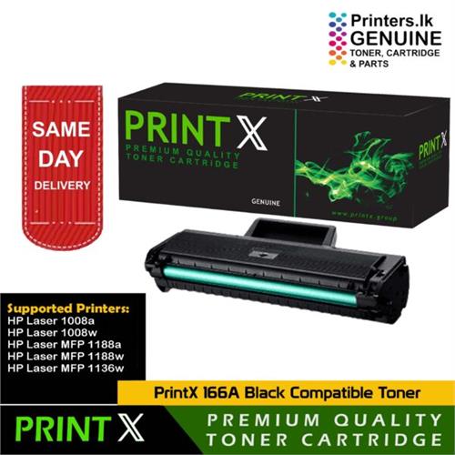 PrintX HP W1660A Black 166A Premium Toner