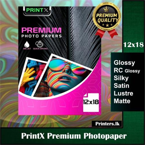 Printx 1218 Photopapers RC Glossy/ Silky/ Satin/ Lustre 260gsm