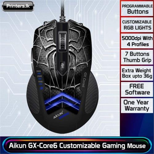 Aikun GX-Core6 Customizable 7 Button Gaming Mouse