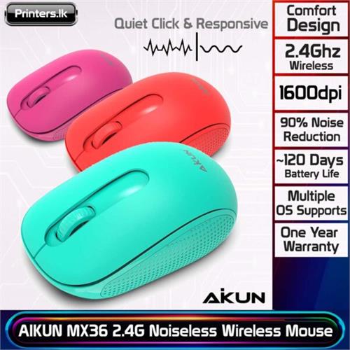 AIKUN MX36 2.4G Noiseless Wireless Mouse