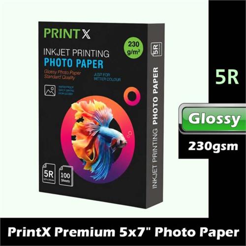 PrintX Premium 5R 57 Gloss Photo Paper 230gsm