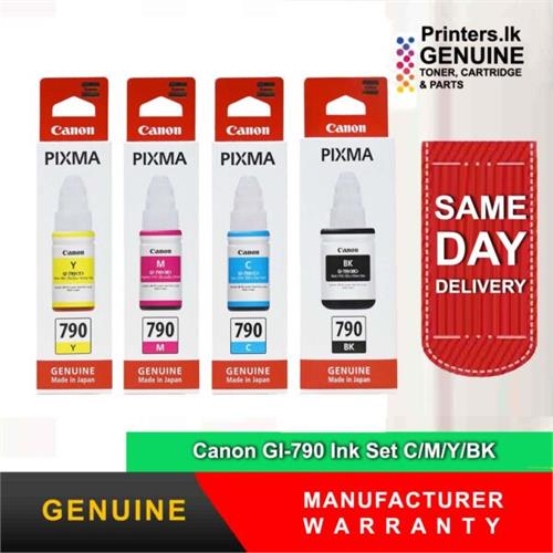 Canon GI-790 Ink Set C/M/Y/BK