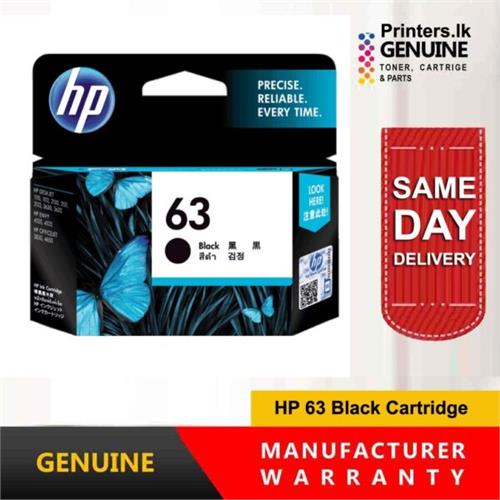 HP 63 Black Cartridge