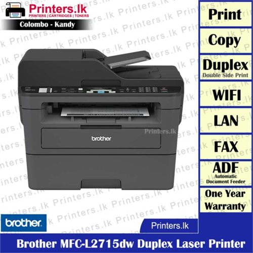 Brother MFC L2715dw Multifunction WIFI Duplex Laser Printer