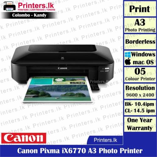 Canon Pixma iX6770 A3 Photo Printer