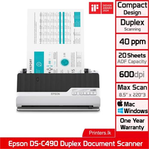 Epson DS-C490 Auto Document Scanner
