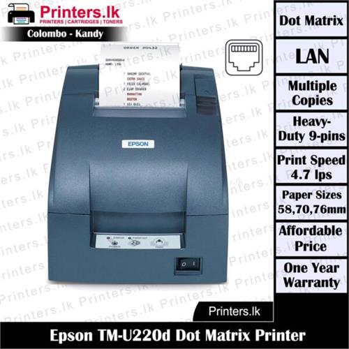 Epson TM-U220D Dot Matrix Printer