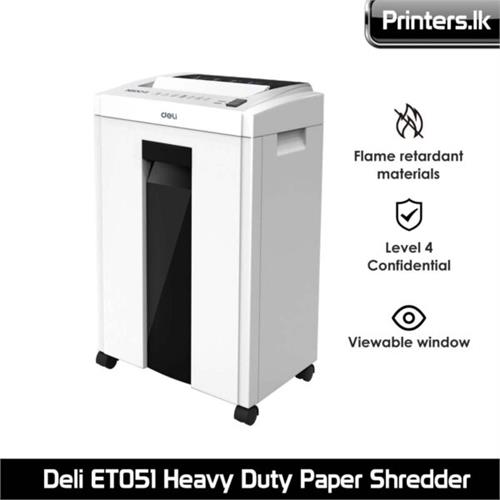 Deli ET051 Heavy Duty Auto Feed Paper Shredder