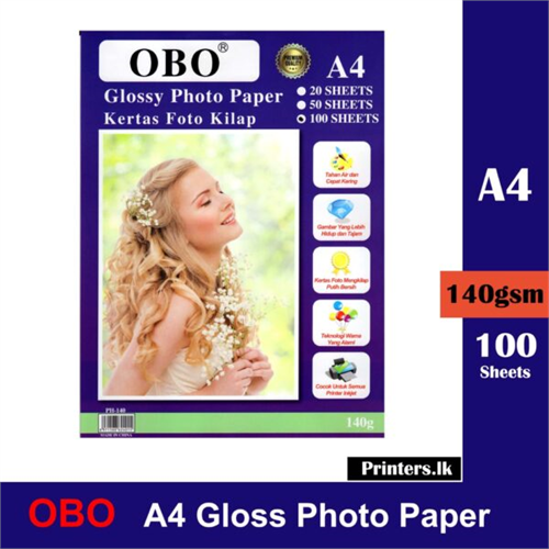 A4 Photo Paper Gloss 140gsm 100pcs