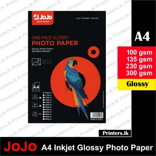 A4 Photo Paper Inkjet Glossy 100/135/230/300gsm