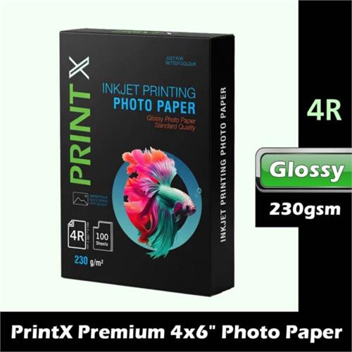 PrintX Premium 4R 46 Glossy Photo Paper 230gsm