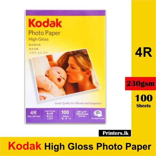 Kodak Photo Paper High Gloss 4R