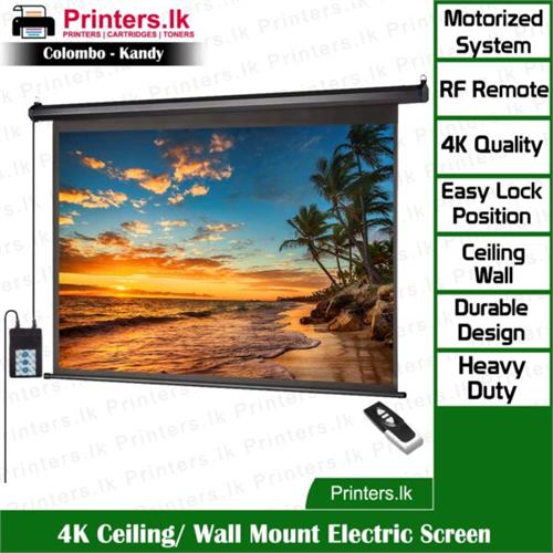 Electric 4K Ceiling/ Wall Mount 9672 Projector Screen