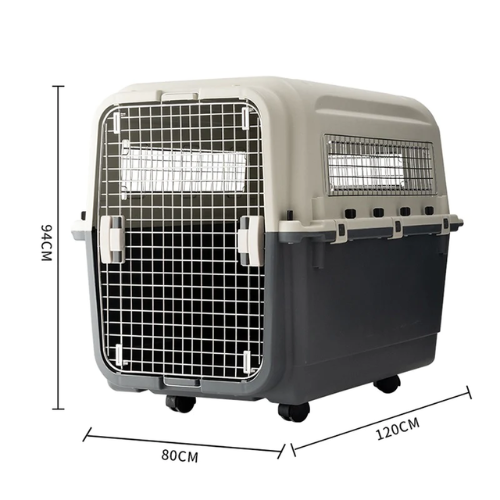 IATA Cat Dog Pet Travelling Carrier Transporter Cage XX Large - 120 x 80 x 94 cm