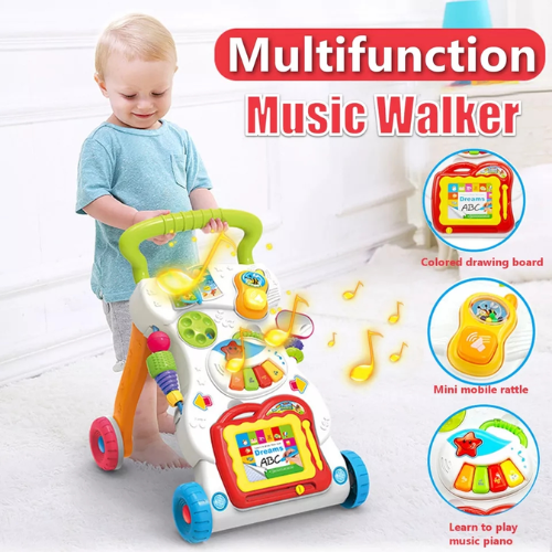 Multi-functional Adjustable Baby Music Walker