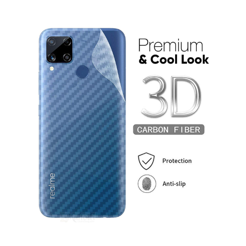 Carbon Fiber Back Sticker for Realme C15